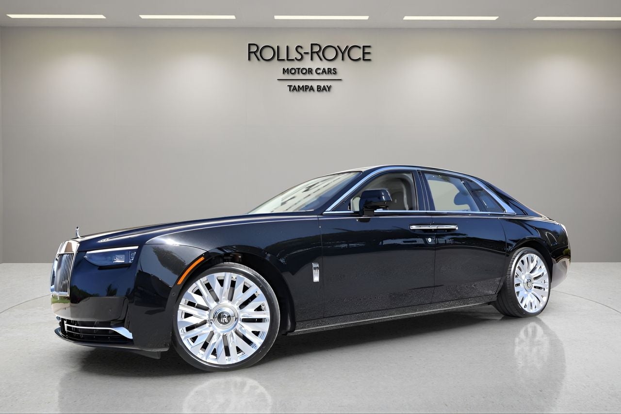 2026 Rolls-Royce Ghost in Black Diamond — front three-quarter view