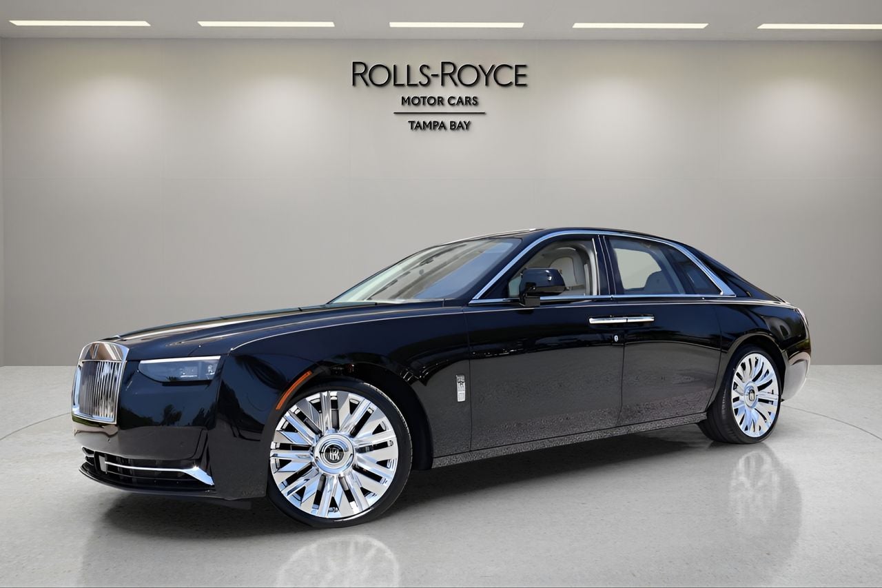 2026 Rolls-Royce Ghost in Black Diamond — front three-quarter view