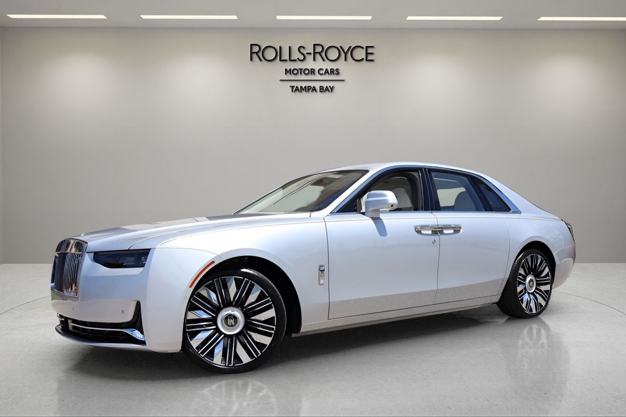 2027 Rolls-Royce Ghost in Silver — front three-quarter view