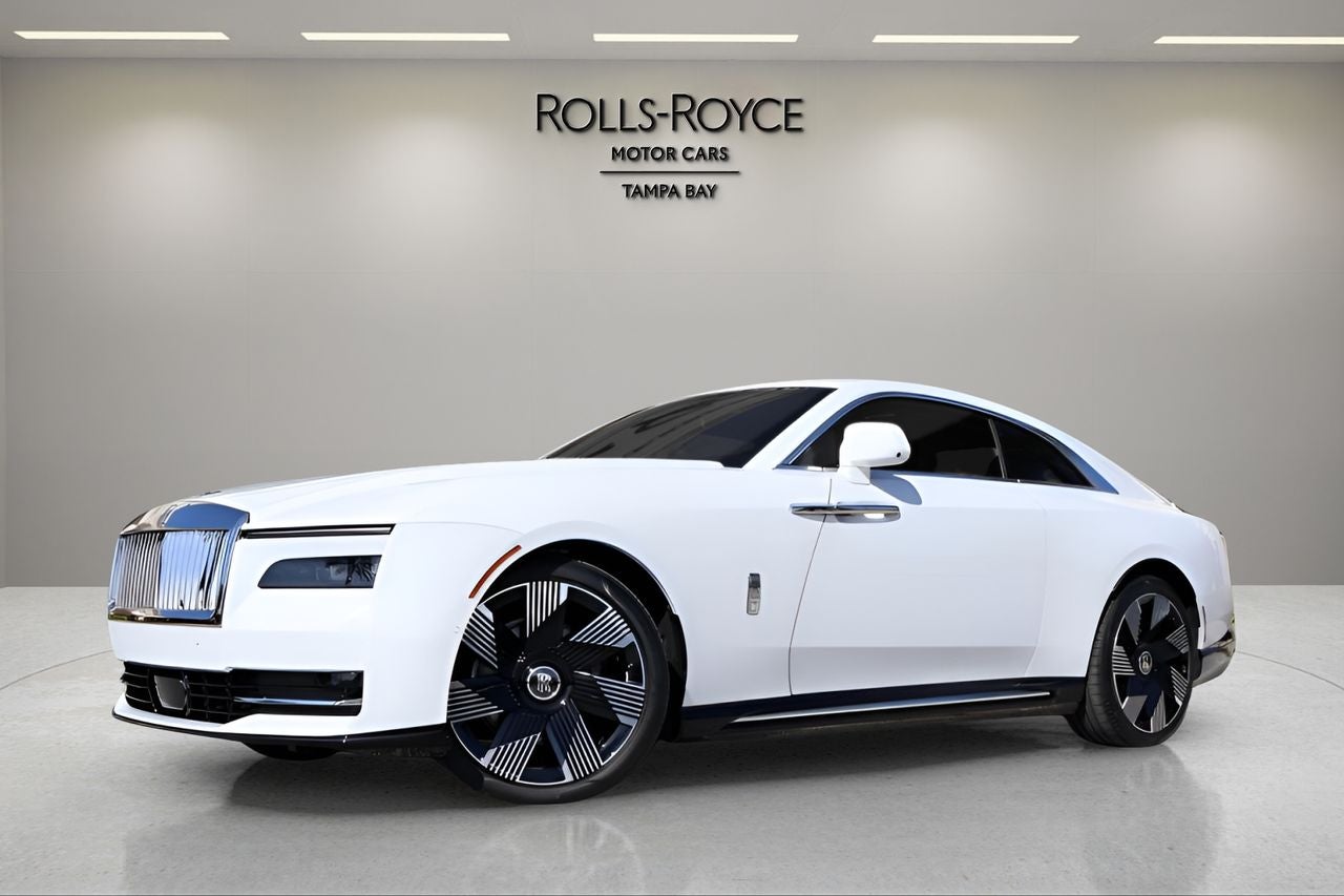 2026 Rolls-Royce Spectre in Arctic White — front three-quarter view