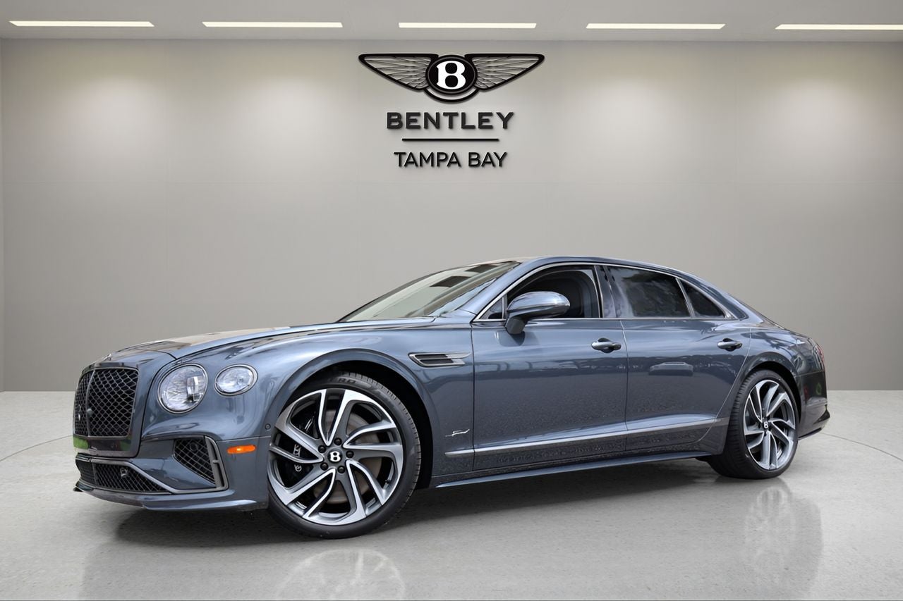 2026 Bentley Flying Spur Speed in Thunder — front three-quarter view