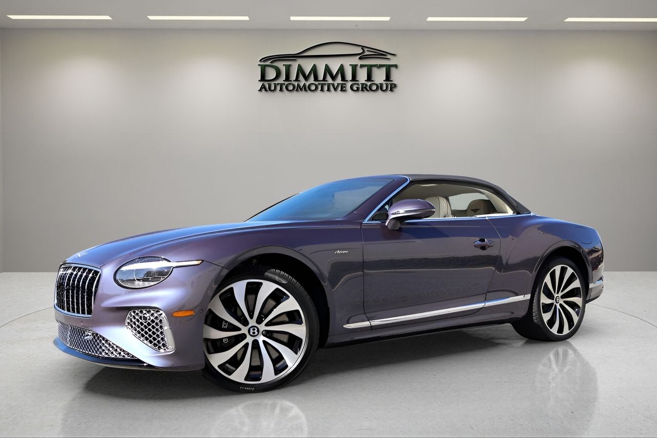 2026 Bentley Continental GTC in Violet — front three-quarter view