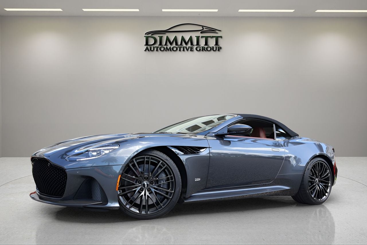 2021 Aston Martin DBS Superleggera in Xenon Gray — front three-quarter view