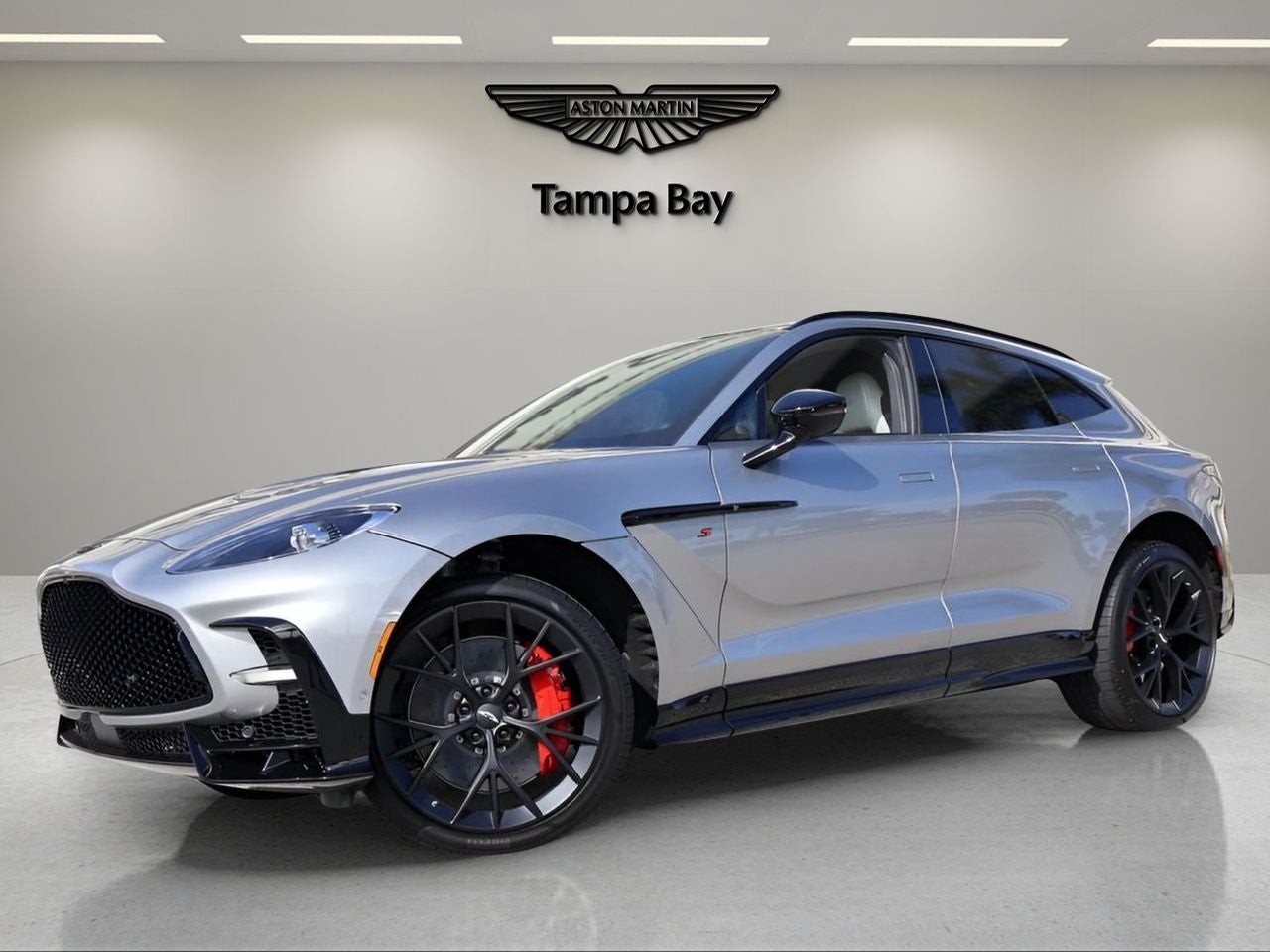 2026 Aston Martin DBX S in Aluminite Silver — front three-quarter view