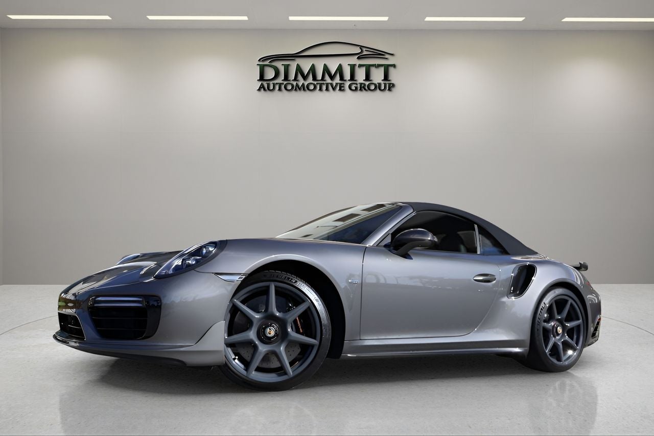 2019 Porsche 911 Turbo Exclusive Series in Agate Grey Metallic — front three-quarter view